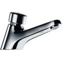 Robinet de lavabo Tempostop 15 x 21 sans écrou : réf. 745100