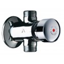 Robinet temporisé pour douche Tempostop droite mâle 15 x 21 débit 12 litres par minutes : réf. 747000