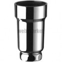 Siphon d urinoir vertical diamètre 50 avec écrou diamètre 32 garde d eau 50 mm ABS chromé avec joint à lèvres H 115 : réf. 77