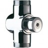 Robinet temporisé TEMPOCHASSE  apparent pour WC à bouton poussoir corps en laiton massif chromé mâle male 33x42 Réf : 760000