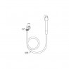 Ensemble de robinetterie pour lave-bassin hôpital BINECO flexible 0,80 : réf. D275058