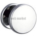 Porte-vêtement 1 tête inox poli brillant fixations invisibles : réf. 301