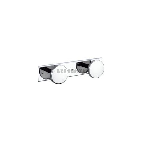 Porte-vêtement 2 têtes inox poli brillant : réf. 302