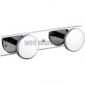 Porte-vêtement 2 têtes inox poli brillant : réf. 302
