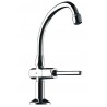 Robinet temporisé Tempostop pilier L 200 mm commande par levier bec mobile avec aérateur anti-tartre : réf. 737202