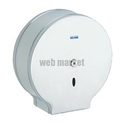 Distributeur de papier WC grand modèle acier 10 / 10 laqué blanc fixation cachée : réf. 2910