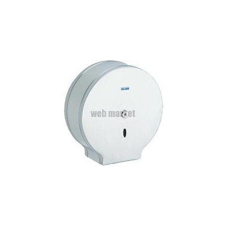 Distributeur de papier WC grand modèle acier 10 / 10 laqué blanc fixation cachée : réf. 2910