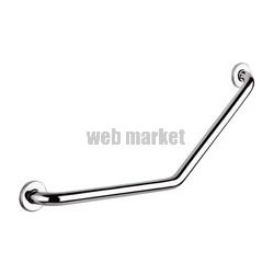 Barre à 135° 2 points de fixation diamètre 32 400x400 mm inox poli brillant fixation invisible Réf : 5081P2