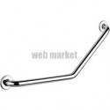 Barre à 135° 2 points de fixation diamètre 32 400x400 mm inox poli brillant fixation invisible Réf : 5081P2