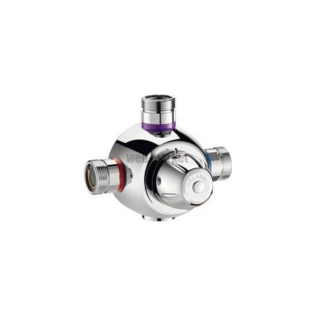 Mitigeur thermostatique collectif Premix T4 débit 140 litres par minute mâle 33 x 42 L 178 H 107 P26 : réf. 731400