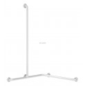 Poignée et barre verticale D32 pour siège de douche nylon HR brillant blanc Réf 5490N