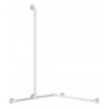 Poignée et barre verticale D32 pour siège de douche nylon HR brillant blanc Réf 5490N