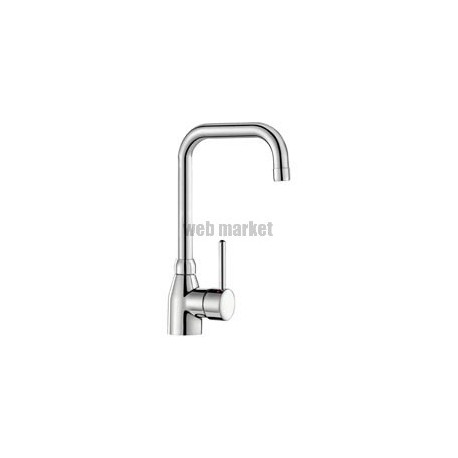 Mitigeur d évier à bec orientable L 200 à poser sur plage, avec bec tube D 22 orientable H 220 L 200 réf. 2506T2