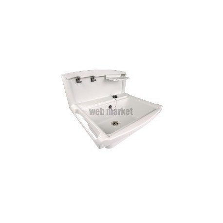 Poste d eau sans grille longueur 55 cm Polypropylène Blanc POSTOMB