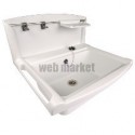 Poste d eau sans grille longueur 55 cm Polypropylène Blanc POSTOMB