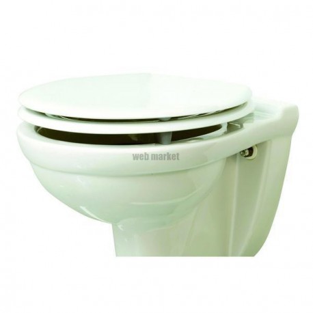 Abattant UNIVERSAL double blanc rehausse 40mm réf. 7UD00011606