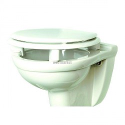 Abattant TRADITION double blanc réhaussé de 7 cm réf. 7TD00017606