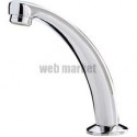 Bec fixe pour lavabo diamètre : 15x21 Lg : 130 Chromé Laiton 30302 Pièce