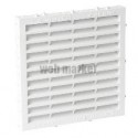 Grille de ventilation carrée M114 à combinaison + moustiquaire - PVC blanc - 150x150 mm