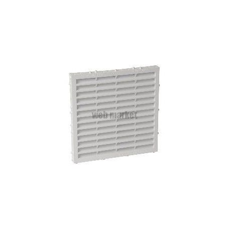 Grille de ventilation carrée M164 à combinaison + moustiquaire - PVC blanc - 173x173 mm