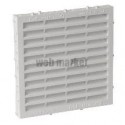 Grille d aération + moustiquaire spécial façade à sceller à combinaison 1M164 - carrée - PVC blanc - 167x167 mm