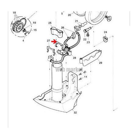 Fixation système distrib. Polaris 360-380, les 2