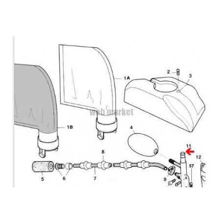 Mat d alimentation coudé Polaris 280