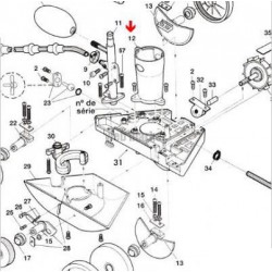 Tube central d aspiration Polaris 280