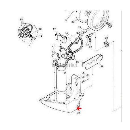 Ensemble de capot/base Polaris 360-380