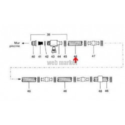 Tuyau d alimentation 1,80m Polaris 360