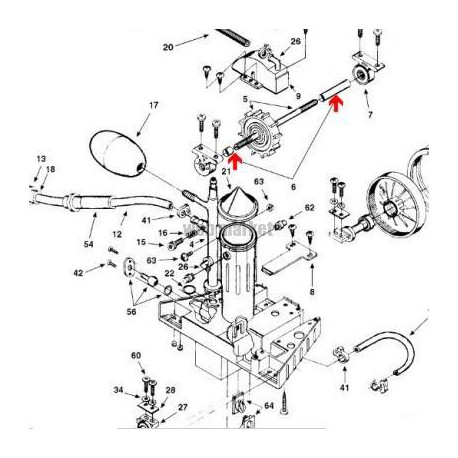 Entretoise de turbine Polaris 180-280