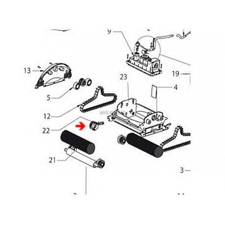 Anneau Brosse de Pool Valet SR, RC, les 2