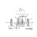 Axe de roue arrière de robot Victor 4 roues-R300 ( Dispo épuisement Stock )