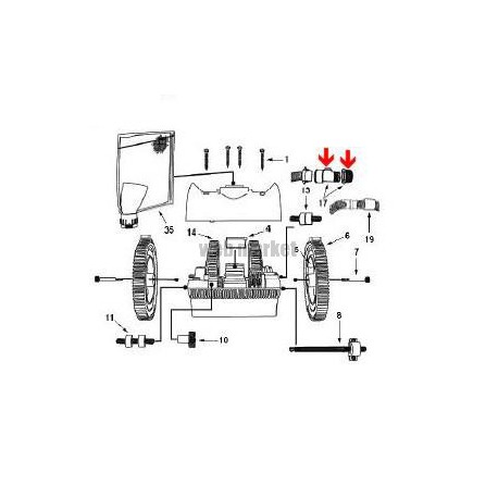 Prise pour paroi de robot Victor R300 ( Dispo épuisement Stock )