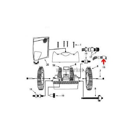 Raccord tournant de tuyau robot Victor R300
