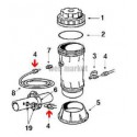 Ecrou de tuyau chlorinateur Hayward CL110- 220 ( Dispo épuisement Stock )