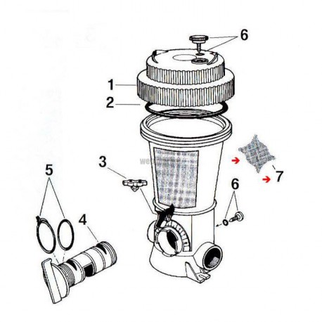Ecran plastique de brominateur Saniking 940