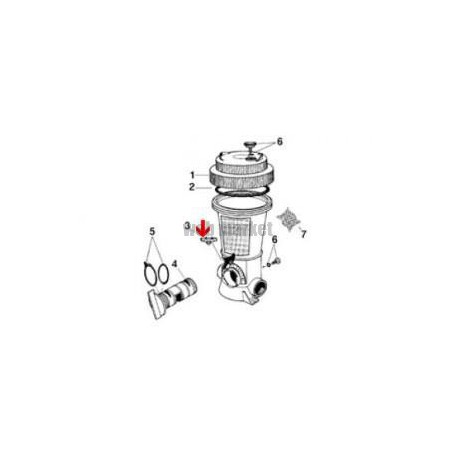Soupape en caoutchouc de brominateur Saniking 940