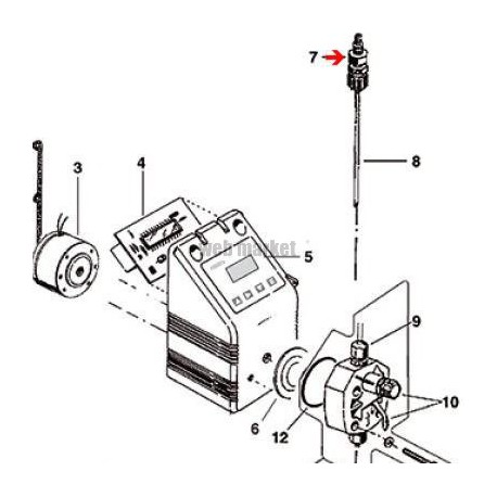Canne d injection démontable de pompe doseuse