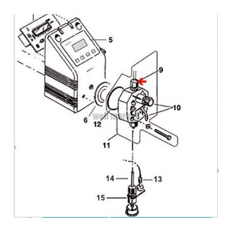 Raccord 12/17 pour tube 4x6 pompe doseuse depuis05
