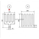 Résistance de poêle de sauna, 2kW