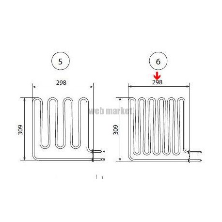 Résistance de poêle de sauna, 3000W/230V