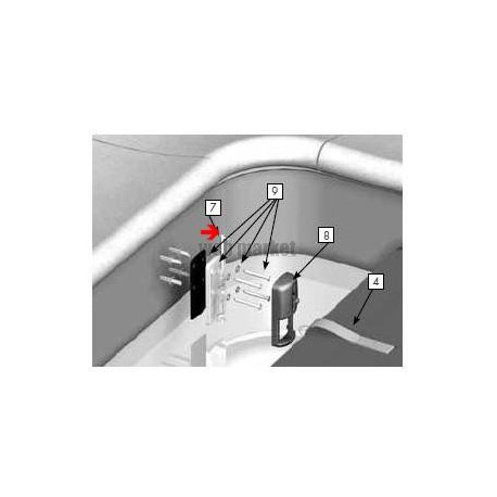 Coulisseau inox pour accroche de sécurité, les 3