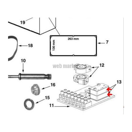 Micro-switch à souder de platine fin de course