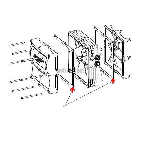 Joint plat adhésivé pour carter Aquamat 3001,les 2