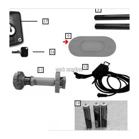 Membrane et rehausse/commande de pied Aquadeck