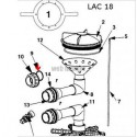 Joint plat d union 1" 1/2 Lacron, les 2 (40x10mm)