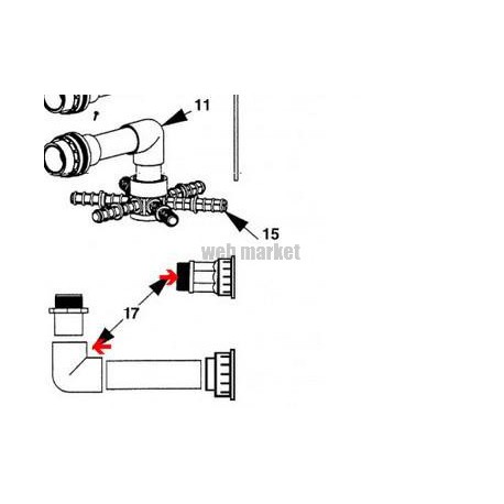 Kit de liaison vanne/filtre Lacron 16