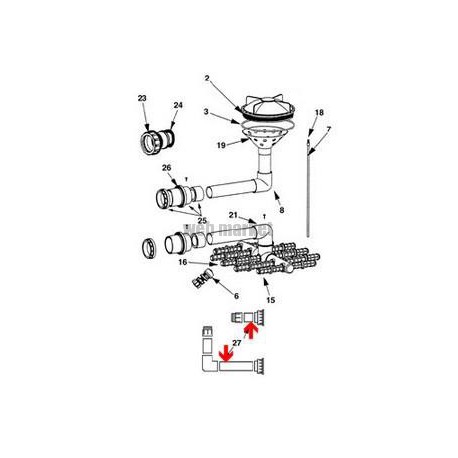 Kit de liaison vanne/filtre Lacron 24B (2")
