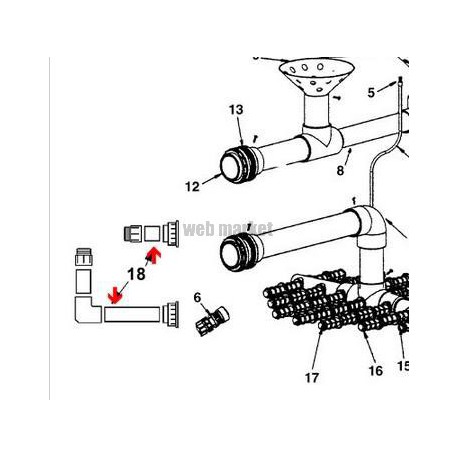 Kit de liaison vanne/filtre Lacron 36A (2")